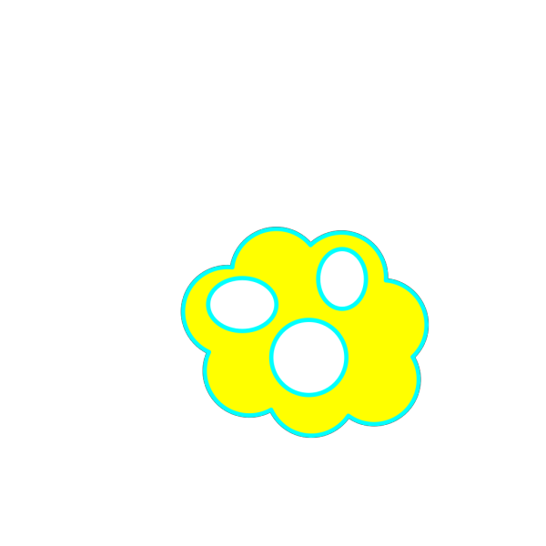 Yellow Cloud 2 PNG Clip art