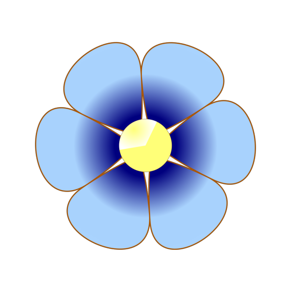 Blue Flower Purple PNG Clip art