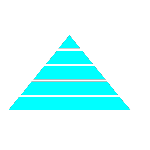 Light Blue Pyramid PNG Clip art