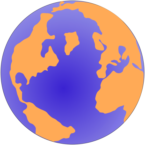 Orange And Blue Globe 3 PNG Clip art
