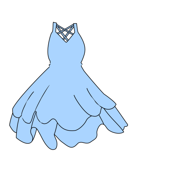 Light Blue Dress PNG Clip art