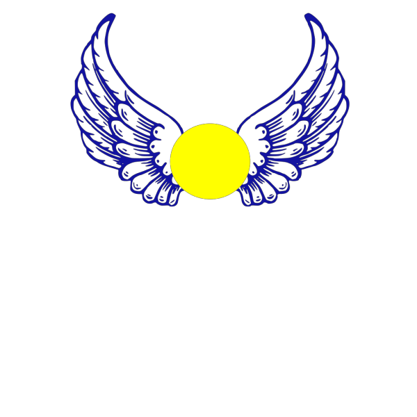 Blue Eagle Wing With Softball PNG Clip art