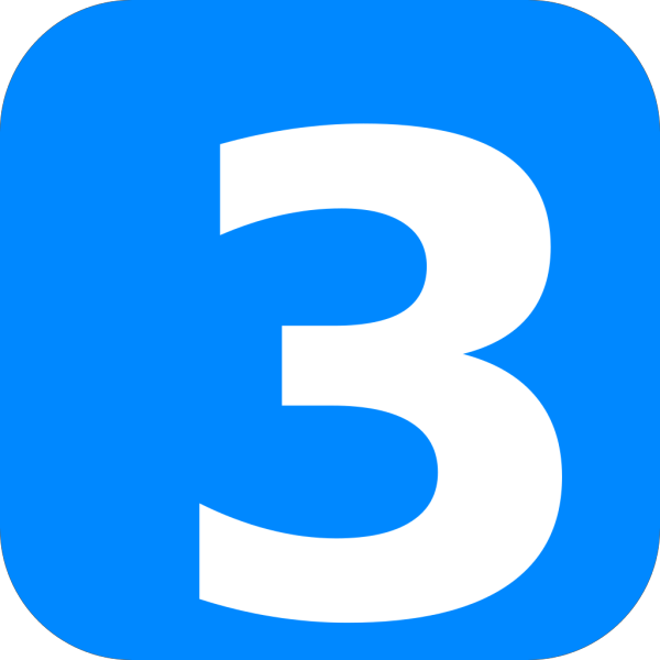 Blue Number One PNG Clip art