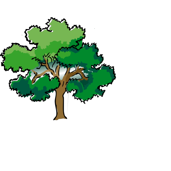 Blue Oak Tree PNG Clip art