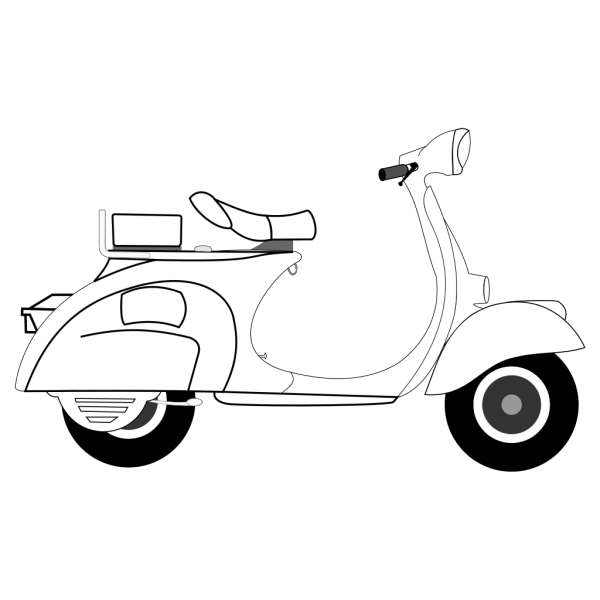 Blue Scooter PNG images