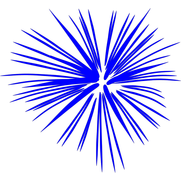 Blue Fireworks PNG Clip art
