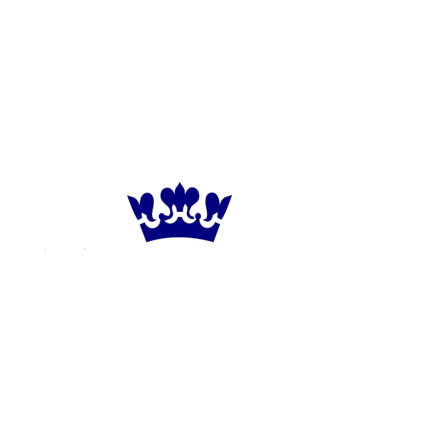 Crown In Blue PNG Clip art