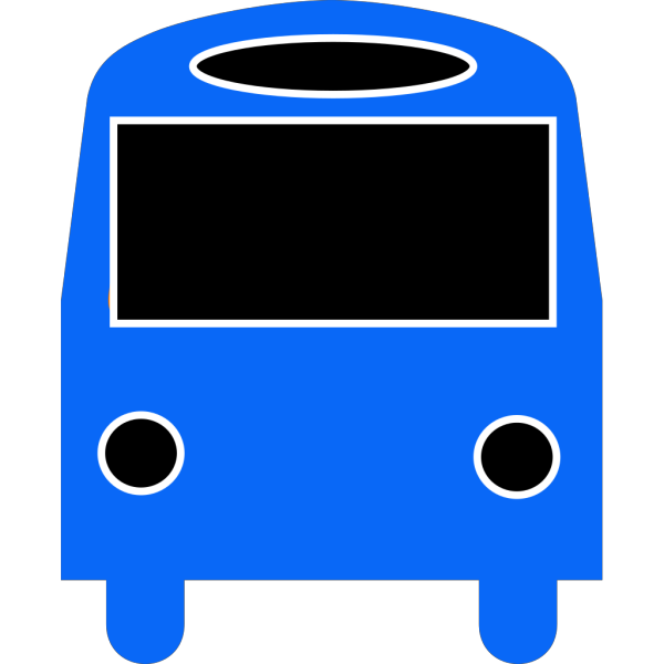 Blue Bus PNG Clip art