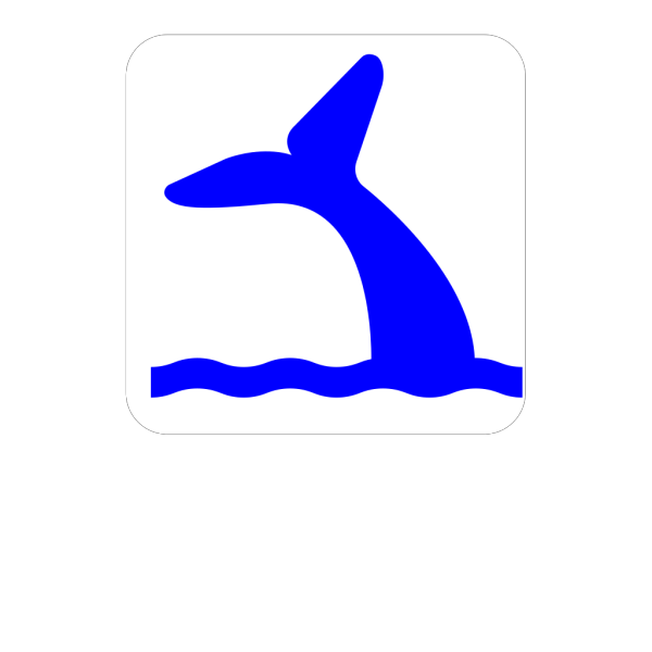 Blue Whale Tail PNG Clip art