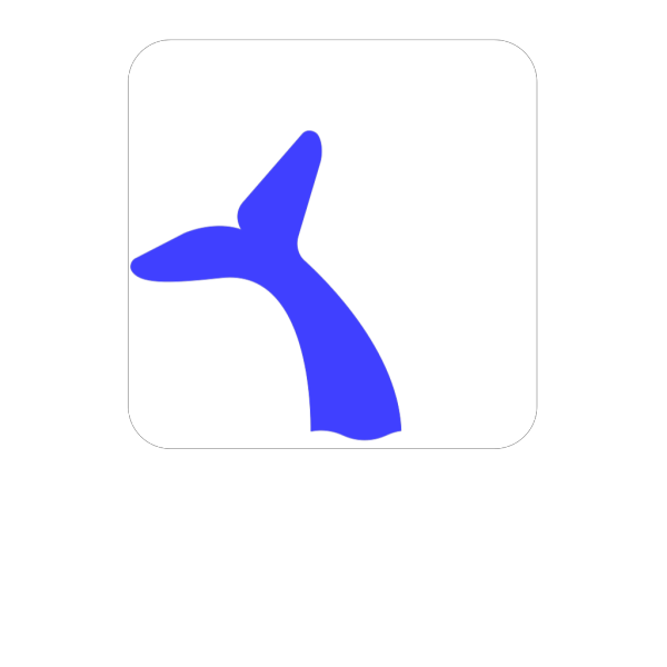Blue Whale Tail PNG Clip art