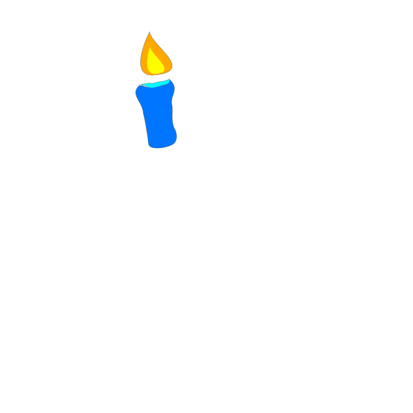 Blue Candle PNG Clip art