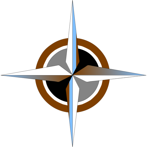 Compass Blue/brown PNG Clip art