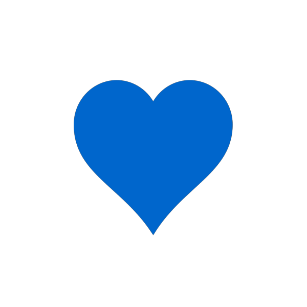 Light Blue Heart PNG Clip art