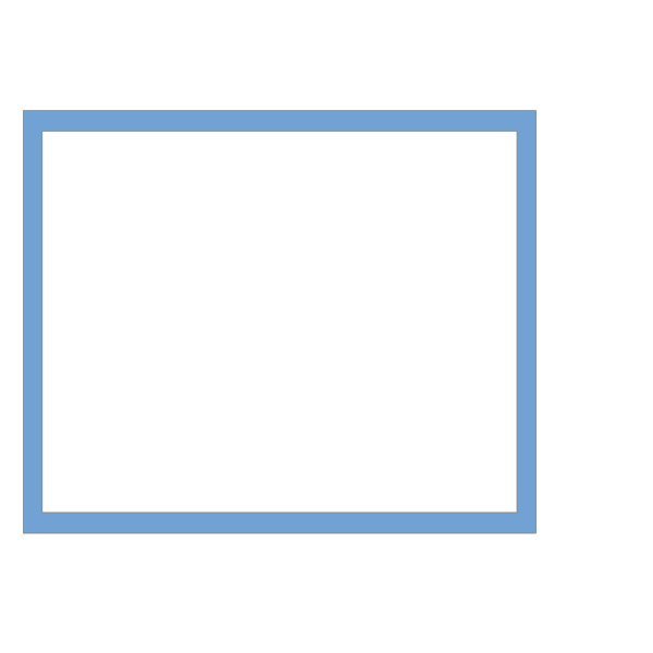 Simple Blue Frame PNG Clip art