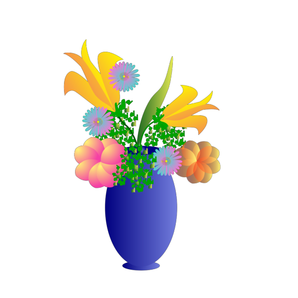 A Vase Of Flowers PNG Clip art