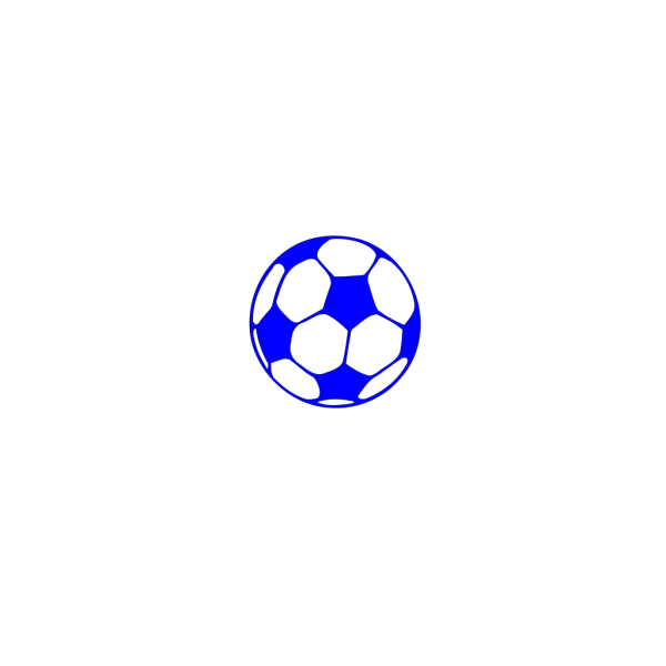 Blue Soccer Ball PNG Clip art