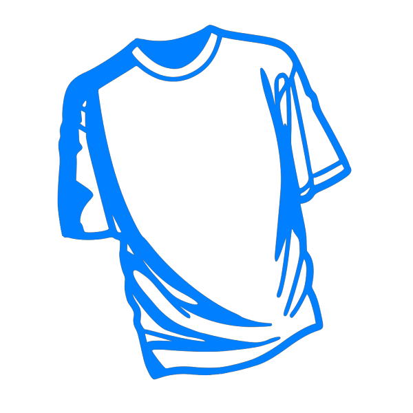 T Shirt Blue PNG Clip art