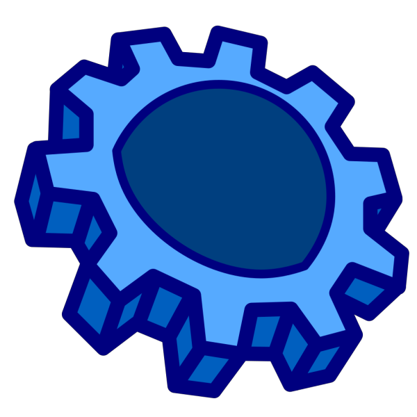 Blue Cogwheel PNG Clip art