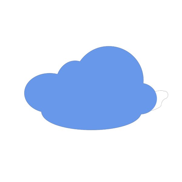 Cloud Blue Modified  PNG Clip art