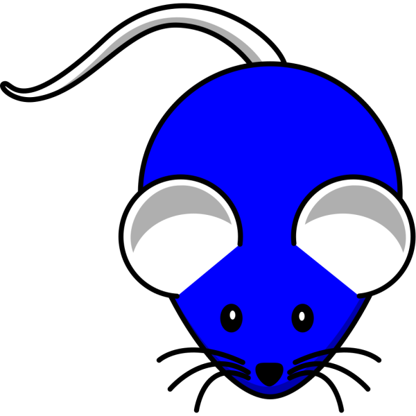 Blue White Mouse PNG Clip art