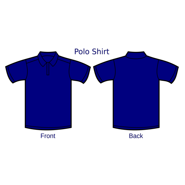 Dark Blue Polo Shirt PNG Clip art
