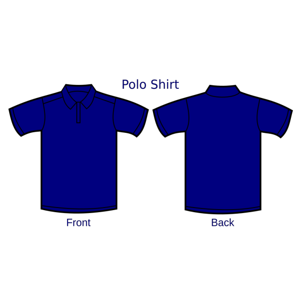 Dark Blue Polo Shirt 2 PNG Clip art