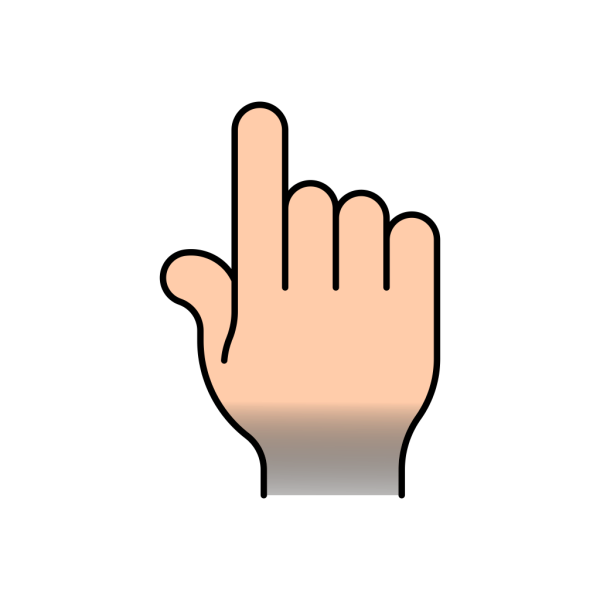 Blue Pointer Finger PNG Clip art
