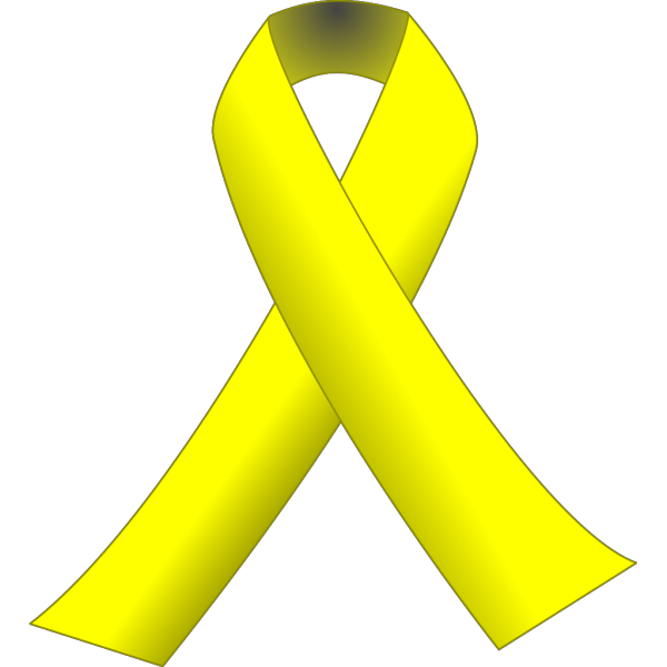 First Blue Second Yellow Ribbon PNG Clip art