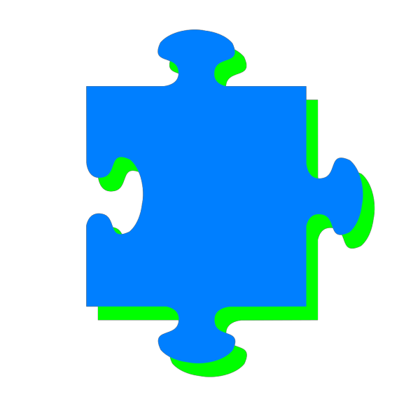 Blue Green Puzzle PNG Clip art
