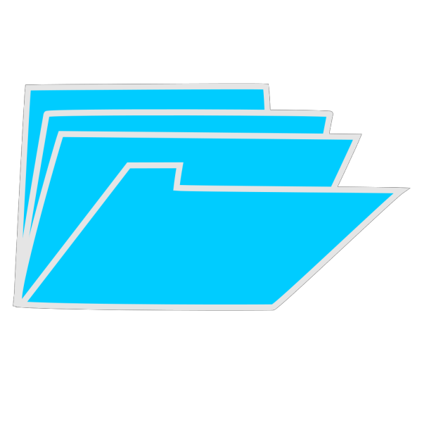 Blue Folders PNG Clip art