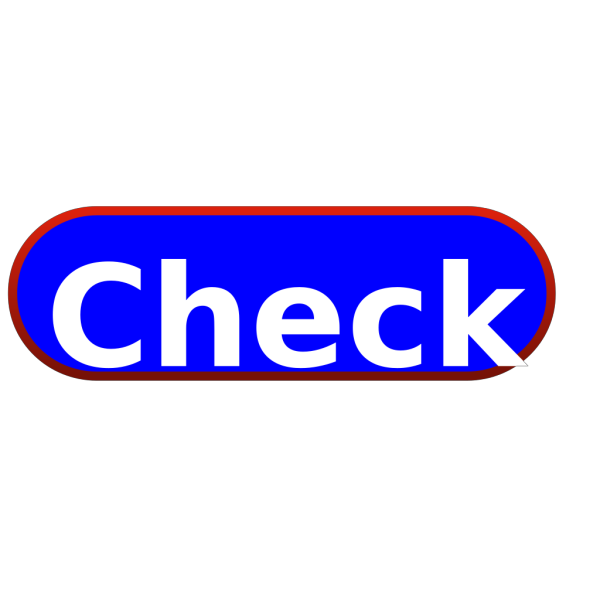 Blue Check Button PNG Clip art