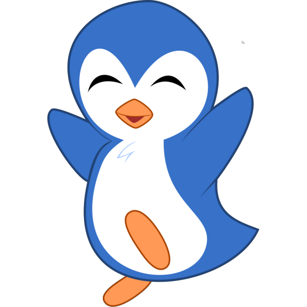 Penguin Jumping PNG Clip art
