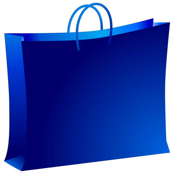 Blue Shopping Bag PNG Clip art