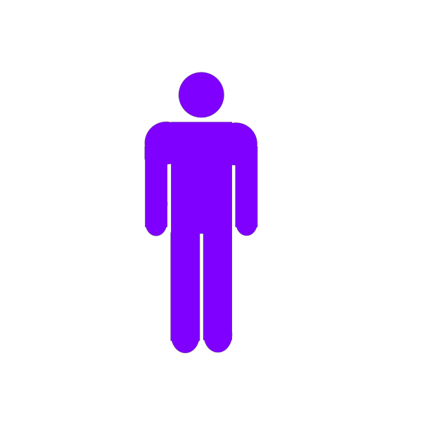 Male Purple Stick Figure PNG Clip art