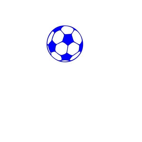 Blue Soccer Ball PNG Clip art