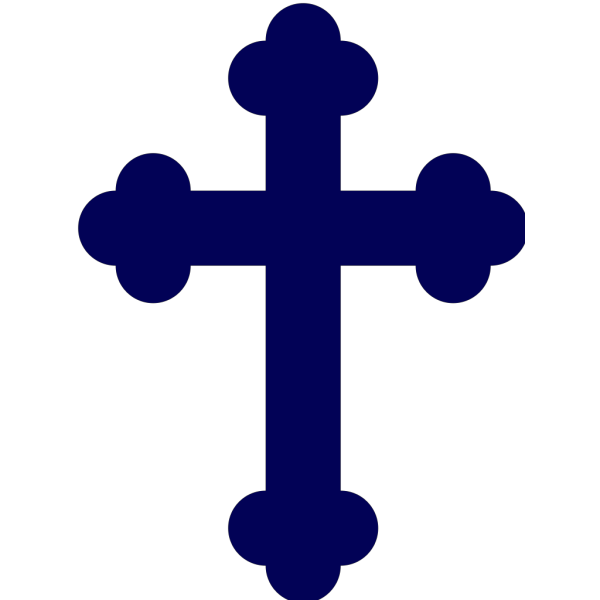 Navy Blue Cross PNG Clip art