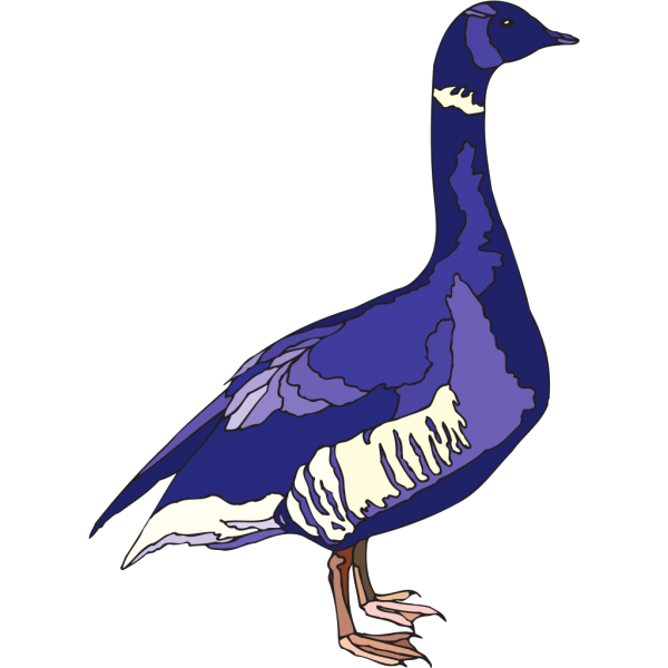 Blue And Purple Goose PNG Clip art