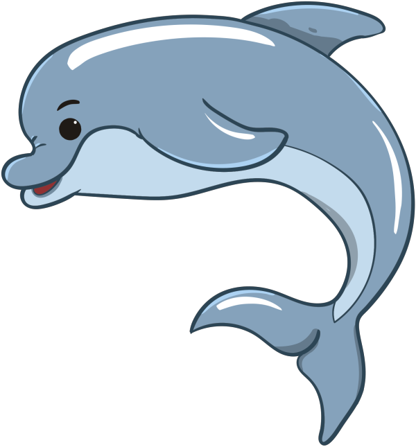 Blue Leaping Dolphin PNG Clip art