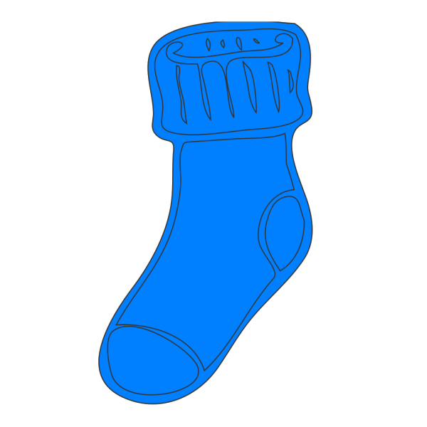 Blue Socks PNG Clip art