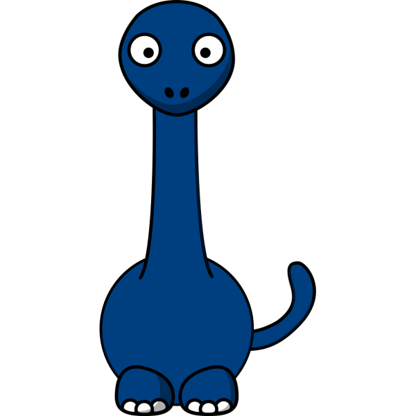 Blue Dinosaur Silhouette PNG Clip art