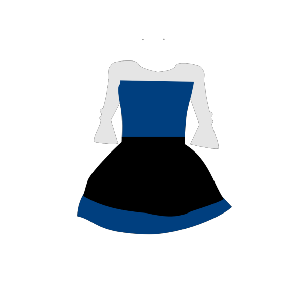 Woman In A Blue Dress PNG Clip art