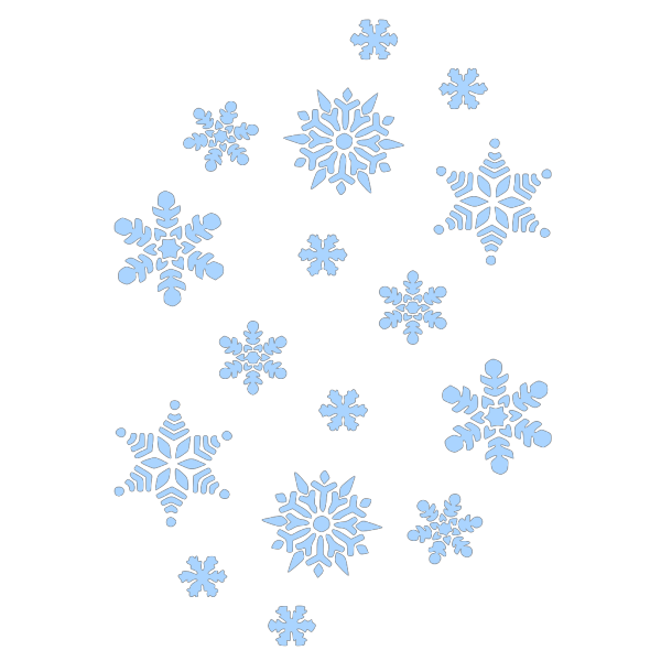 Pale Blue Snowflake PNG Clip art