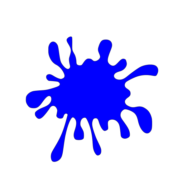Dark Blue Splash Ink PNG Clip art