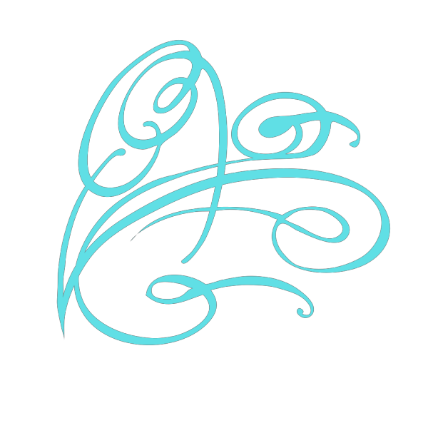 Decorative Swirl Dark Blue PNG Clip art