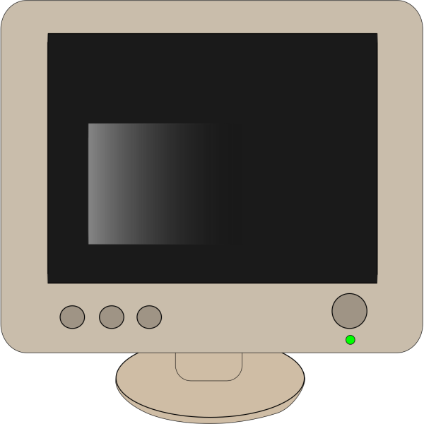 Computer Monitor - Blue PNG Clip art