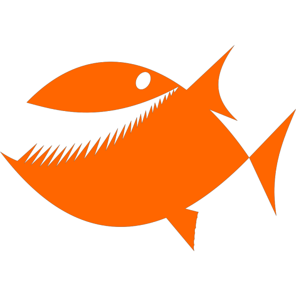Cartoon Fish Silhouette PNG Clip art