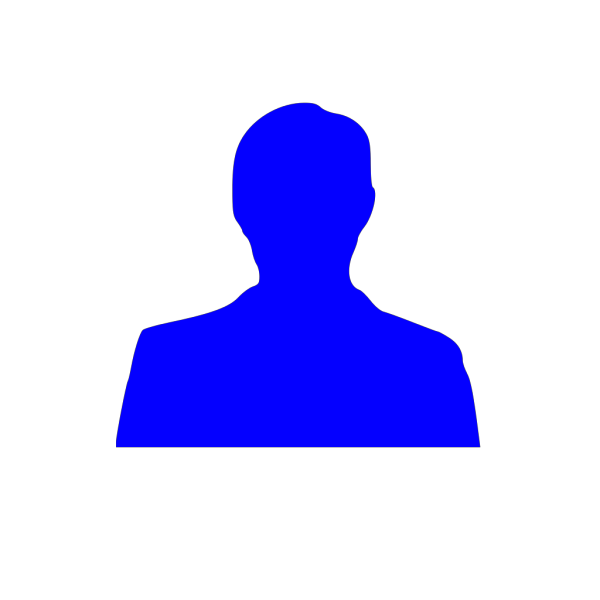 Blue Man Sillhouette PNG Clip art