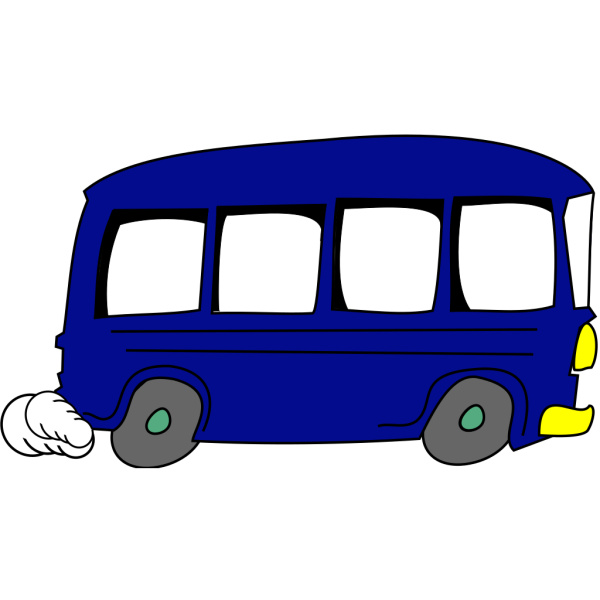 Blue Bus Pals Livery PNG Clip art