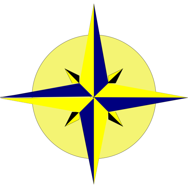 Northstar Blue Yellow PNG Clip art
