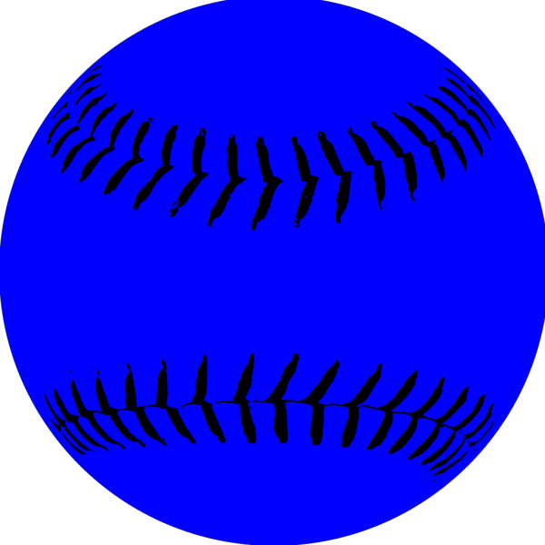 Blue Softball PNG Clip art